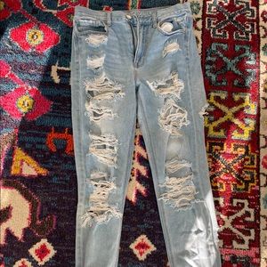 American Eagle Ripped Mom Jeans